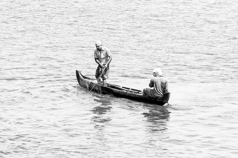 Livelihoods below the Sea Level in Kuttanad, Alappuzha district, Kerala - Fishing in Vembanad Lake